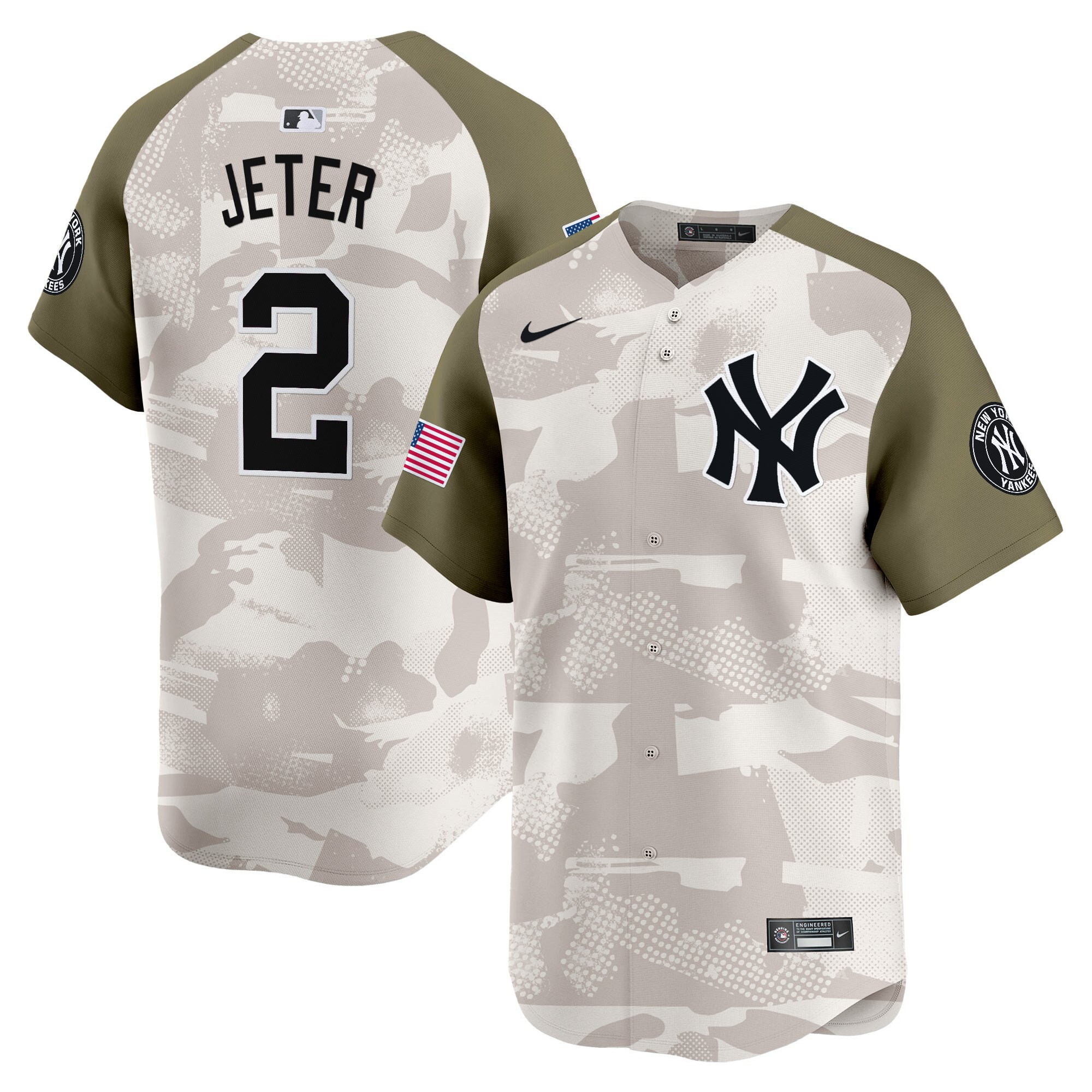 Men's New York Yankees 2025 Armed Forces Day Vapor Premier Limited Jersey - Stitched - Image 4