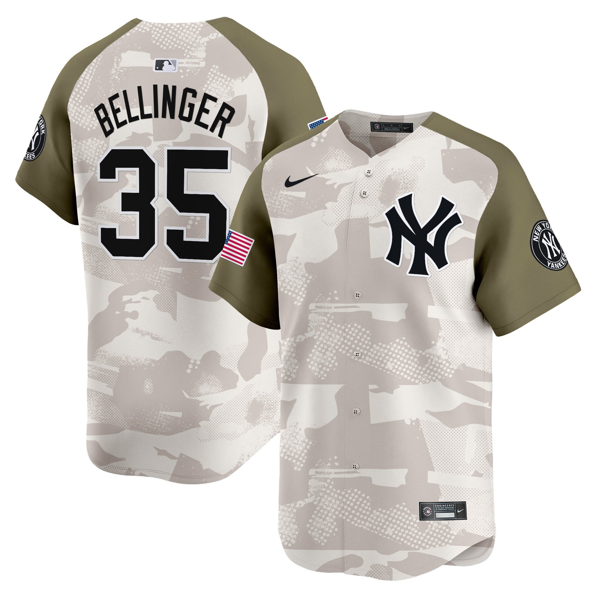 Men's New York Yankees 2025 Armed Forces Day Vapor Premier Limited Jersey - Stitched - Image 7