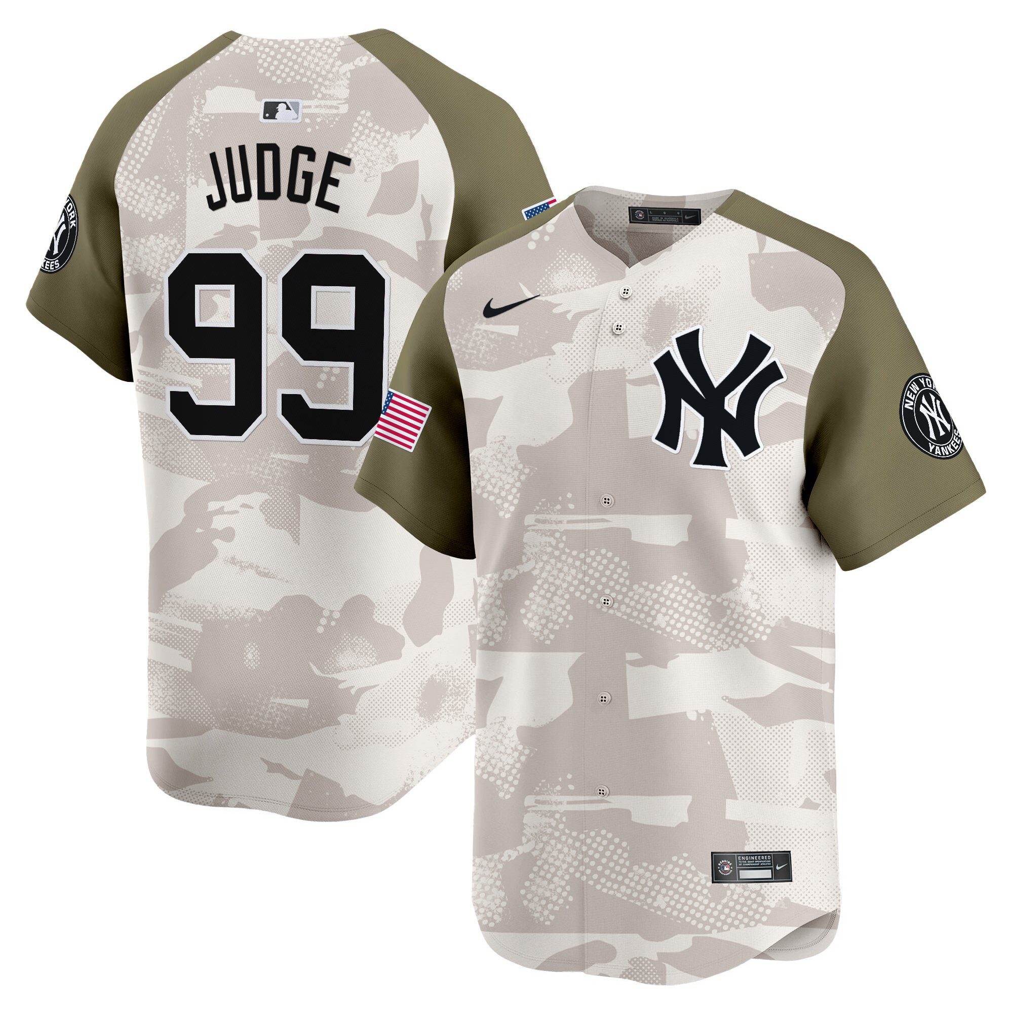 Men's New York Yankees 2025 Armed Forces Day Vapor Premier Limited Jersey - Stitched