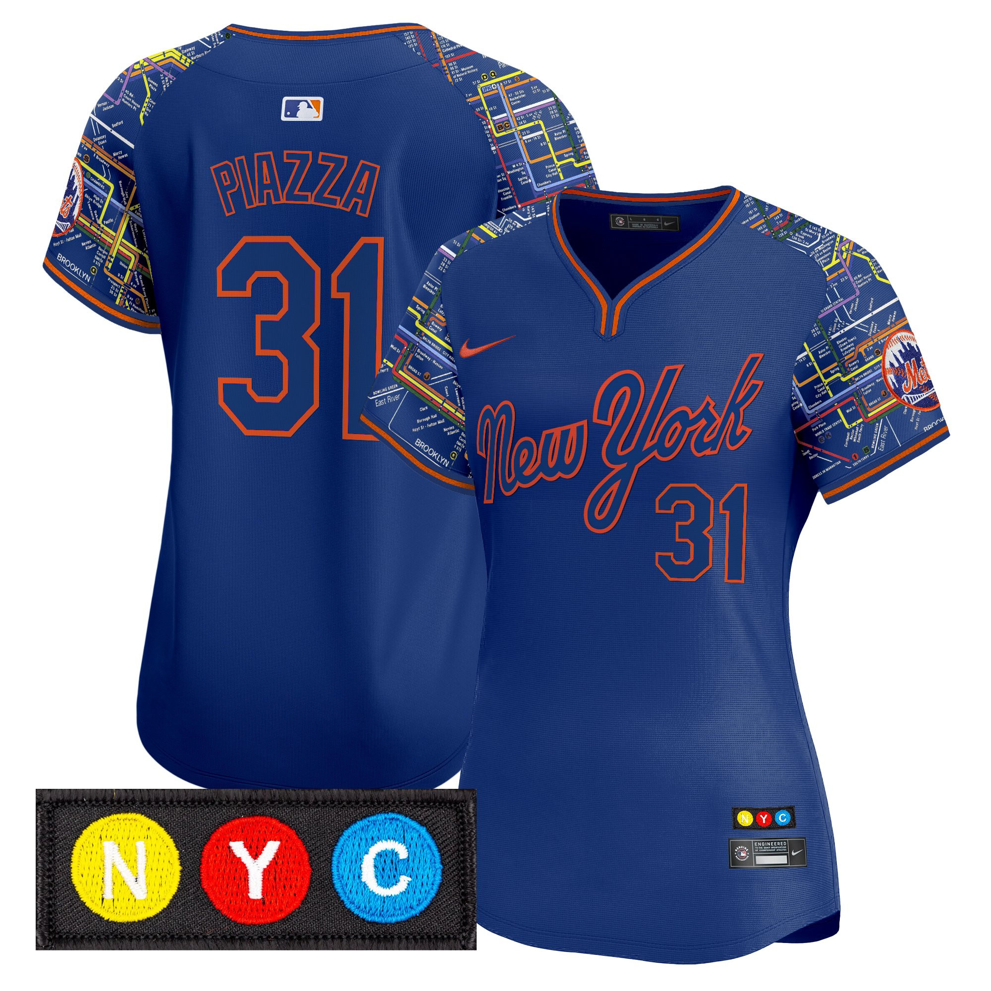 Women's New York Mets Subway Style Vapor Premier Limited Jersey - Stitched - Image 5