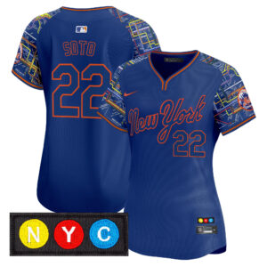 Women's New York Mets Subway Style Vapor Premier Limited Jersey - Stitched