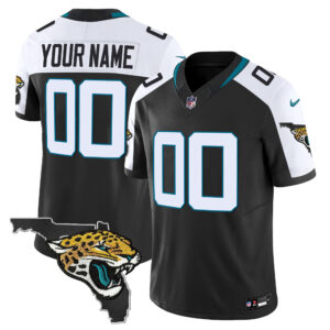 Jacksonville Jaguars Florida Patch Vapor Custom Jersey - All Stitched