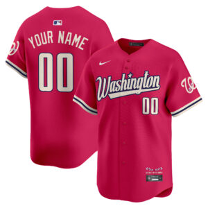 Washington Nationals Cherry Blossom Style Vapor Limited Custom Jersey - All Stitched