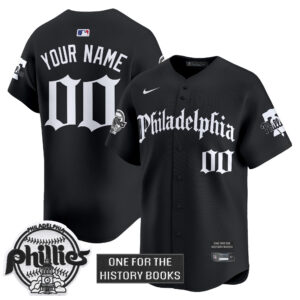 Phillies 'Retro Newspaper Edition' Vapor Premier Limited Custom Jersey - All Stitched