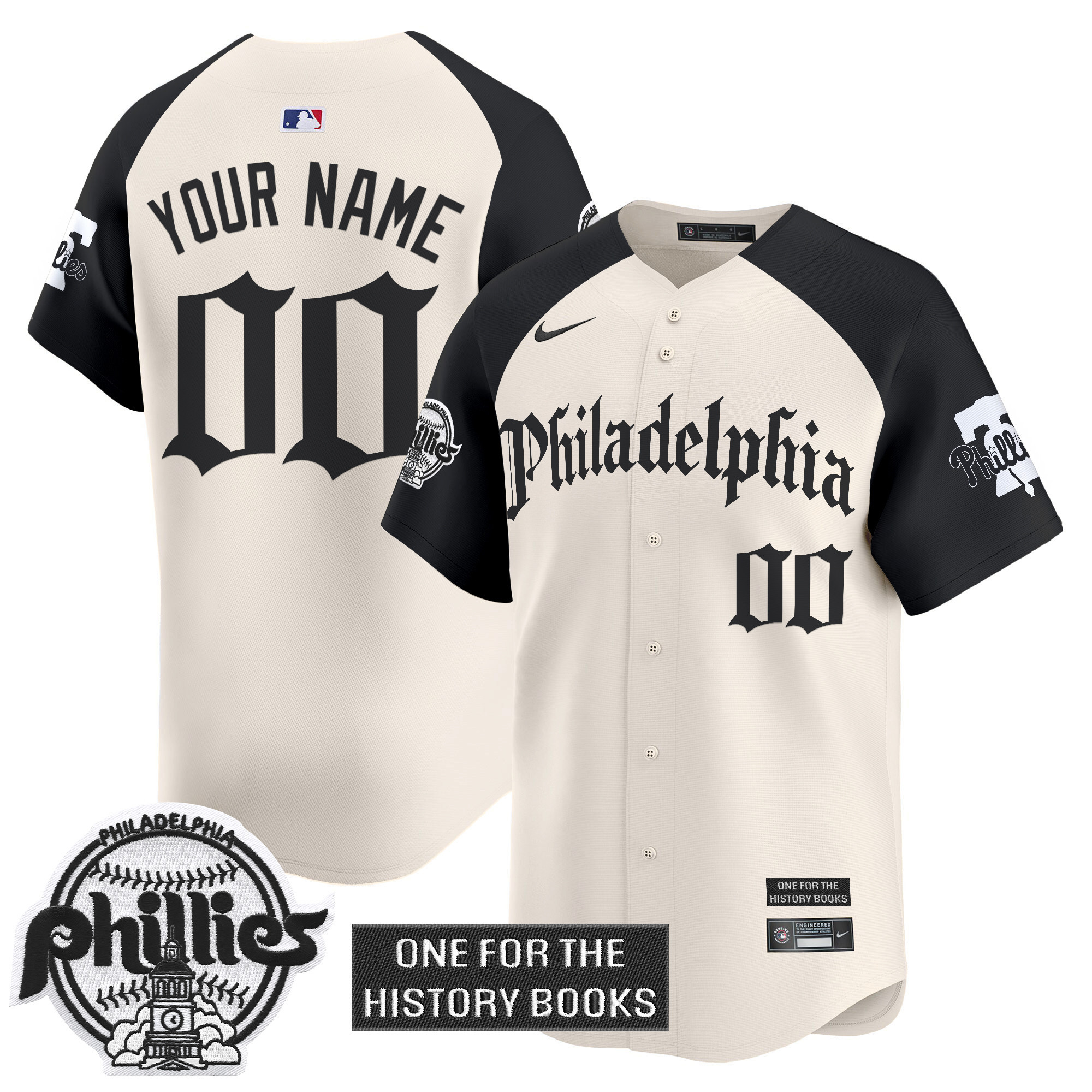Phillies 'Retro Newspaper Edition' Vapor Premier Limited Custom Jersey - All Stitched - Image 3