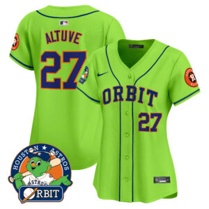 Women's Astros Orbit Patch Vapor Premier Limited Jersey - All Stitched