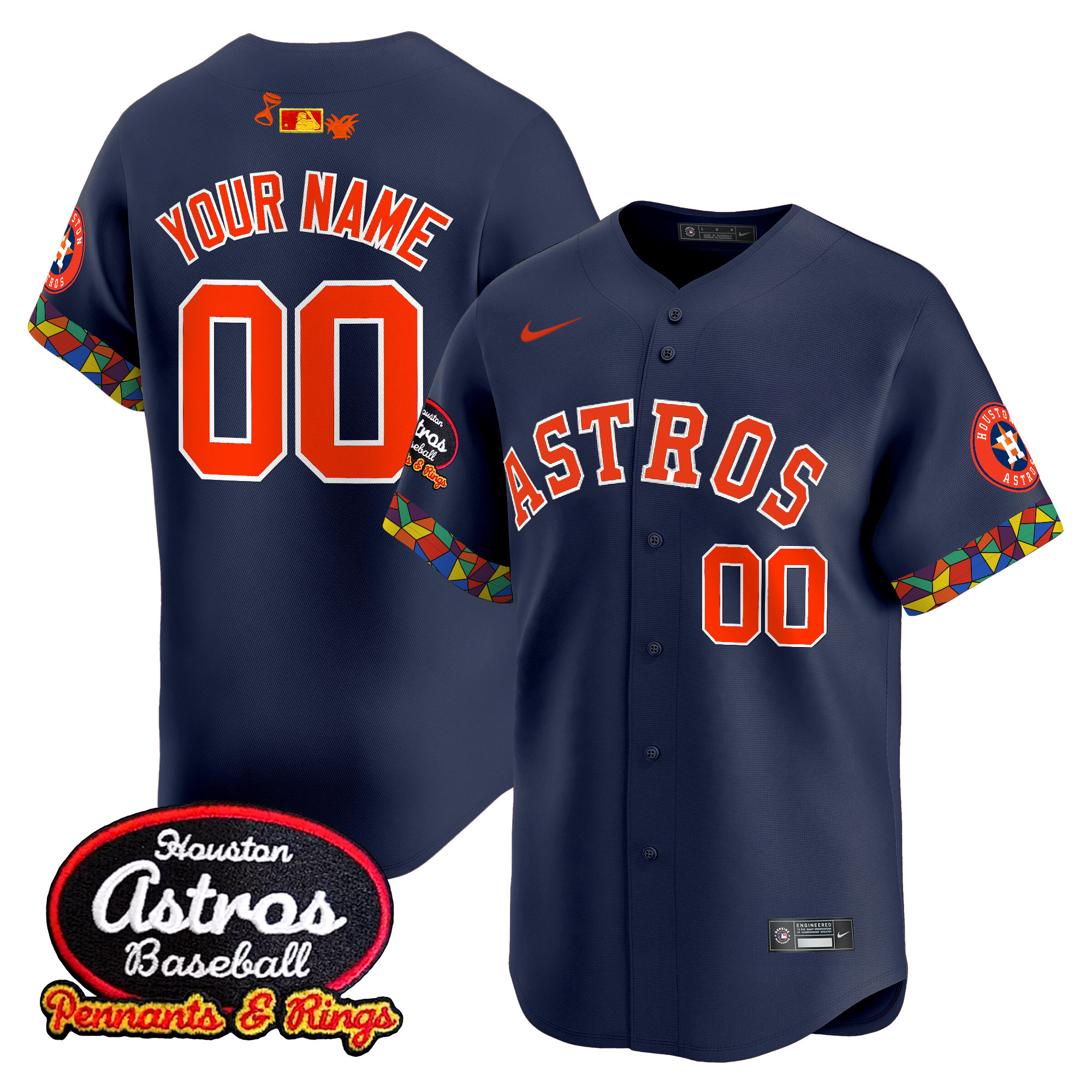 Houston Astros x El Tiempo Cantina Vapor Premier Limited Custom Jersey - All Stitched - Image 3