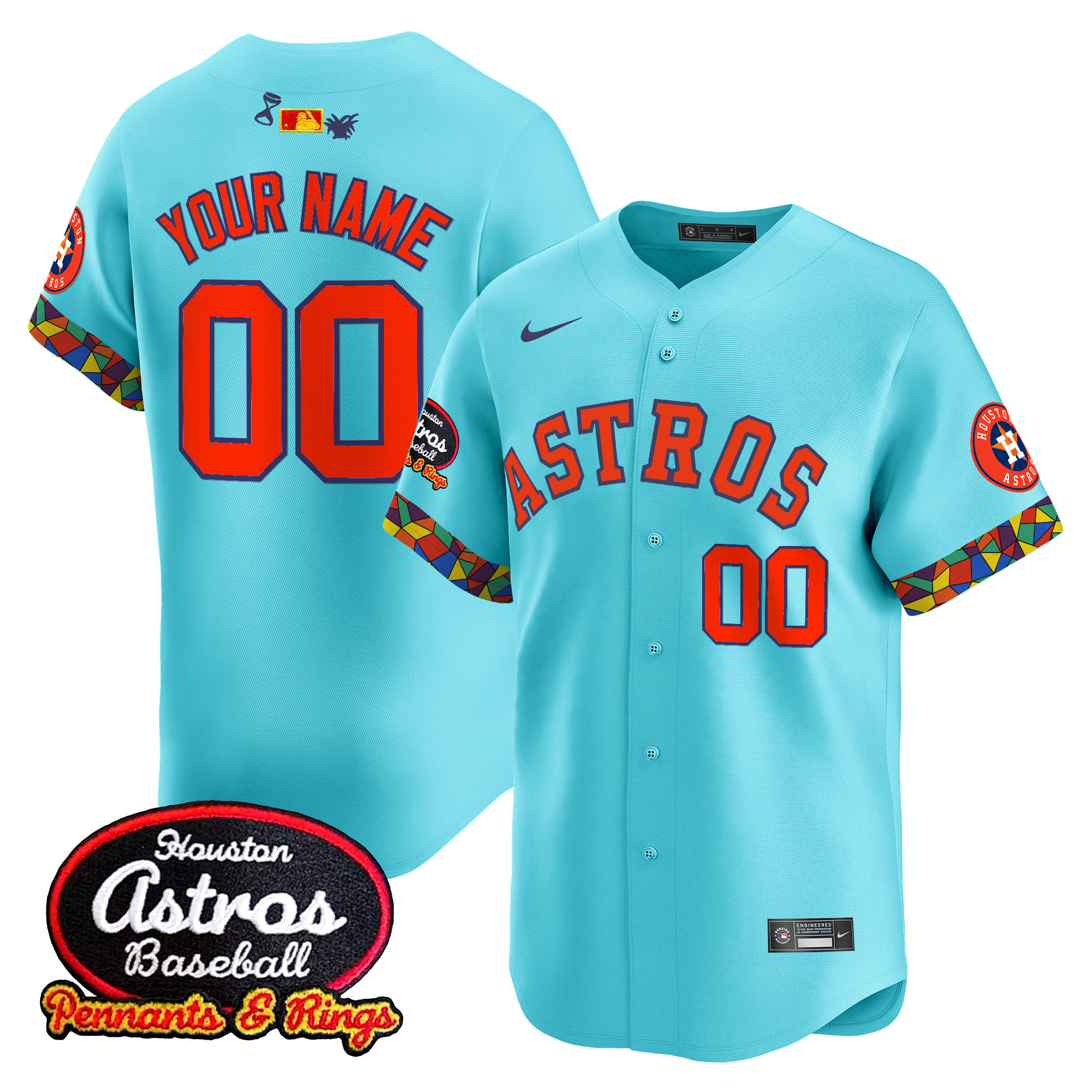 Houston Astros x El Tiempo Cantina Vapor Premier Limited Custom Jersey - All Stitched