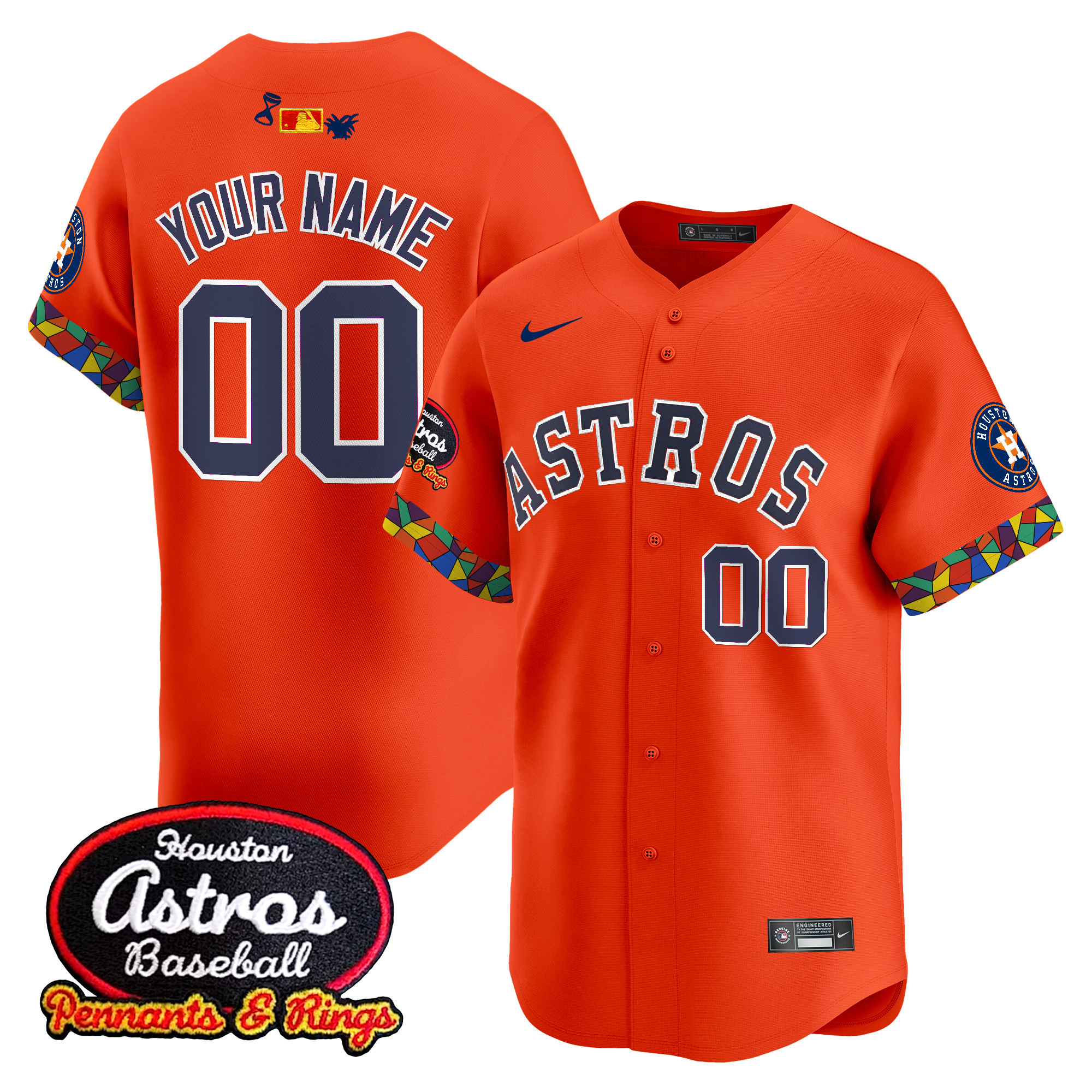 Houston Astros x El Tiempo Cantina Vapor Premier Limited Custom Jersey - All Stitched - Image 4
