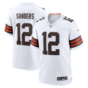 Shedeur Sanders #12 Cleveland Browns 2025 White Jersey - All Stitched