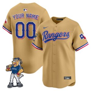 Texas Rangers - Rangers Captain Patch Vapor Premier Limited Custom Jersey - All Stitched