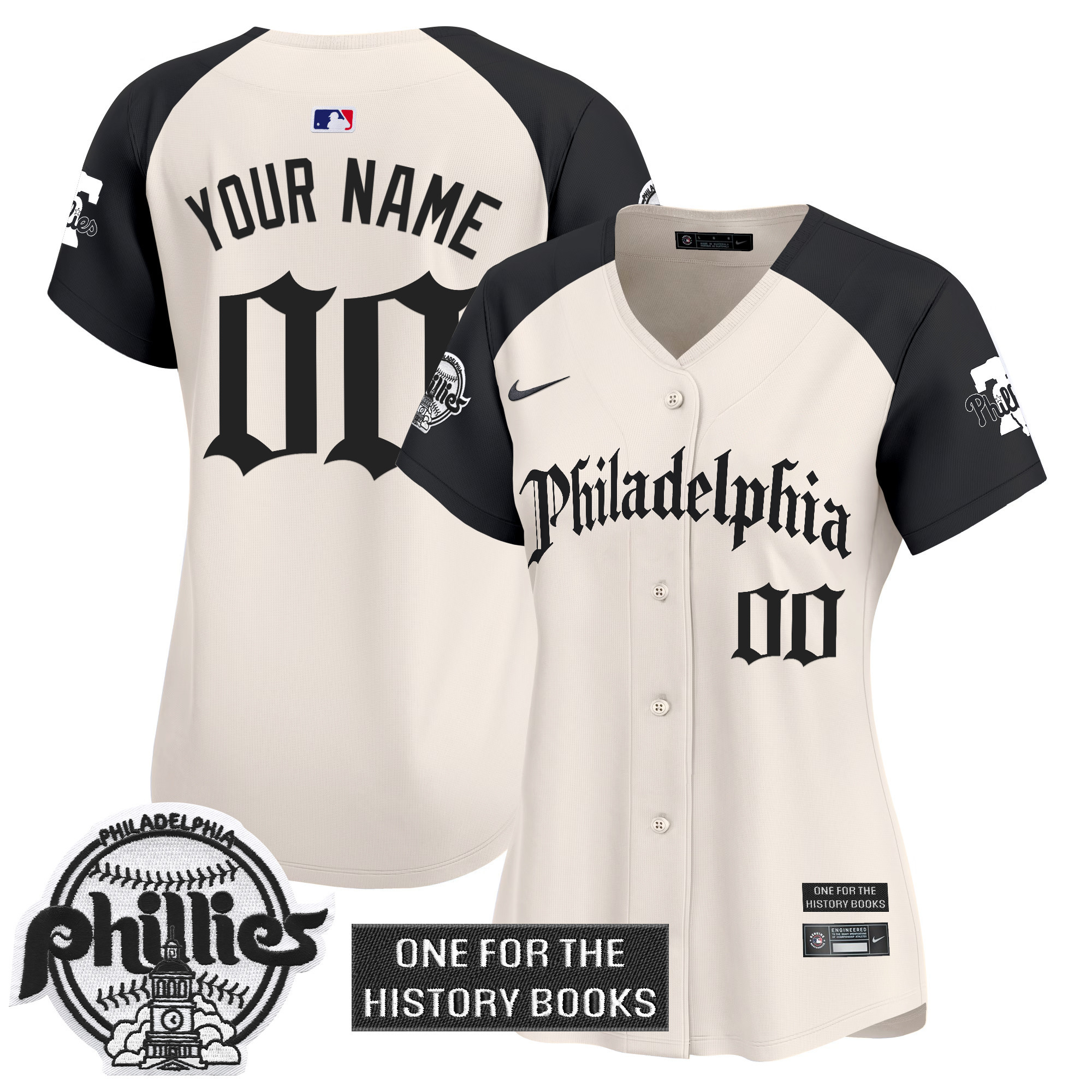 Phillies 'Retro Newspaper Edition' Vapor Premier Limited Custom Jersey - All Stitched - Image 8