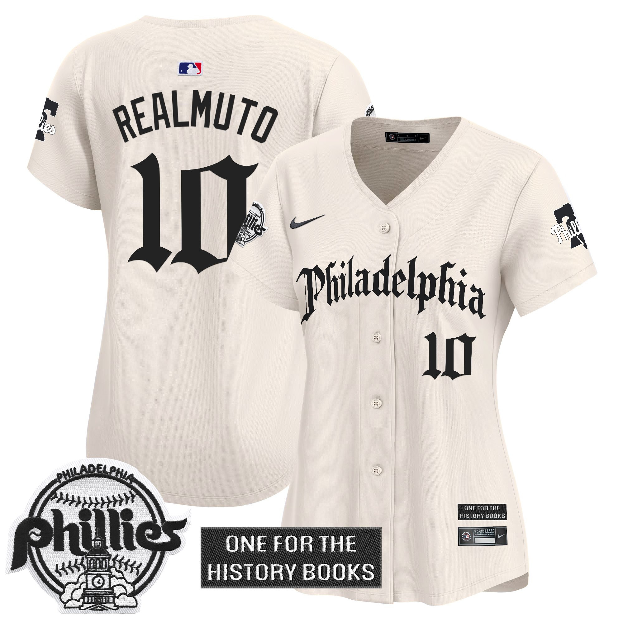 Women's Phillies 'Retro Newspaper Edition' Vapor Premier Limited Jersey - All Stitched - Image 18