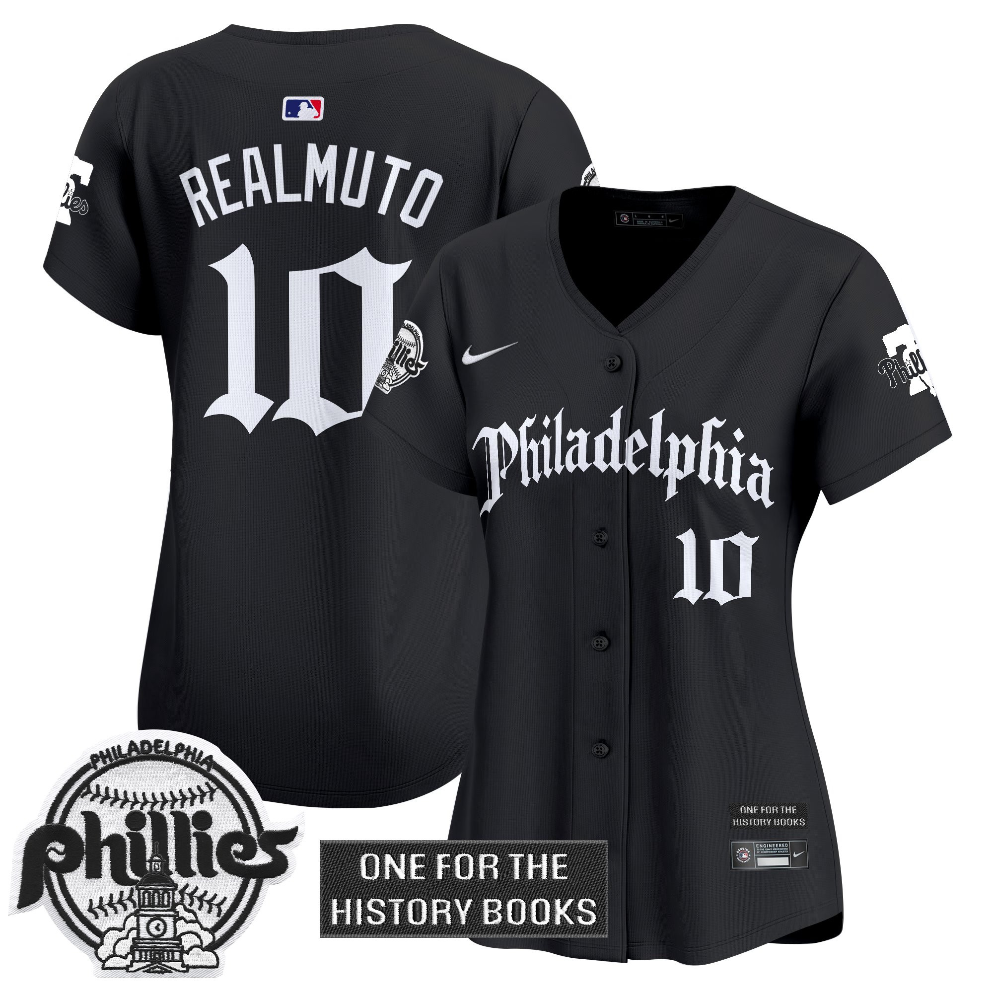 Women's Phillies 'Retro Newspaper Edition' Vapor Premier Limited Jersey - All Stitched - Image 7