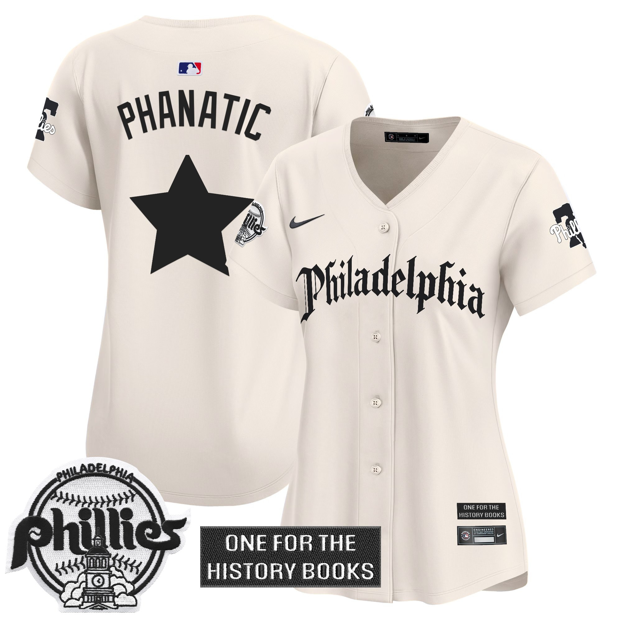 Women's Phillies 'Retro Newspaper Edition' Vapor Premier Limited Jersey - All Stitched - Image 21