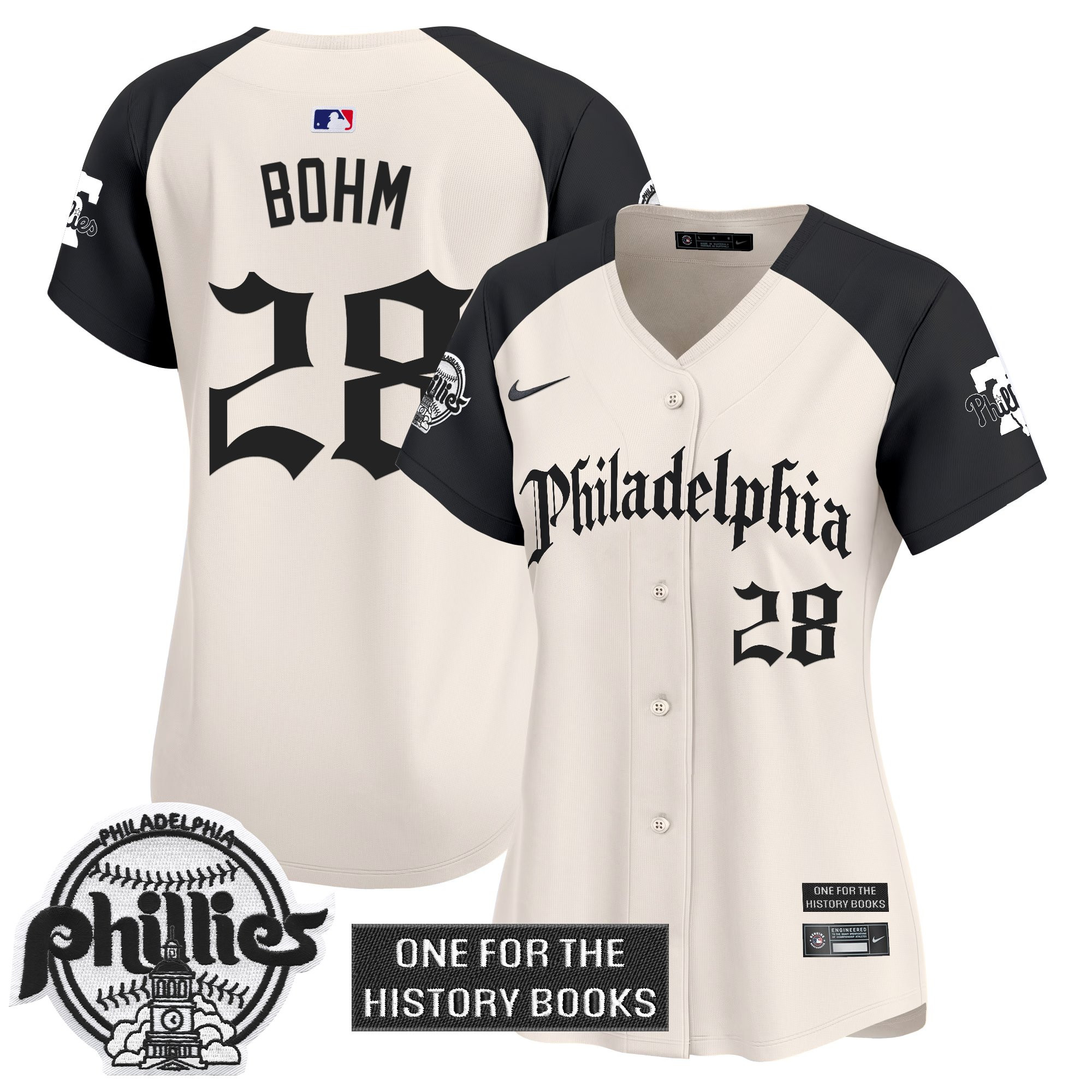Women's Phillies 'Retro Newspaper Edition' Vapor Premier Limited Jersey - All Stitched - Image 26