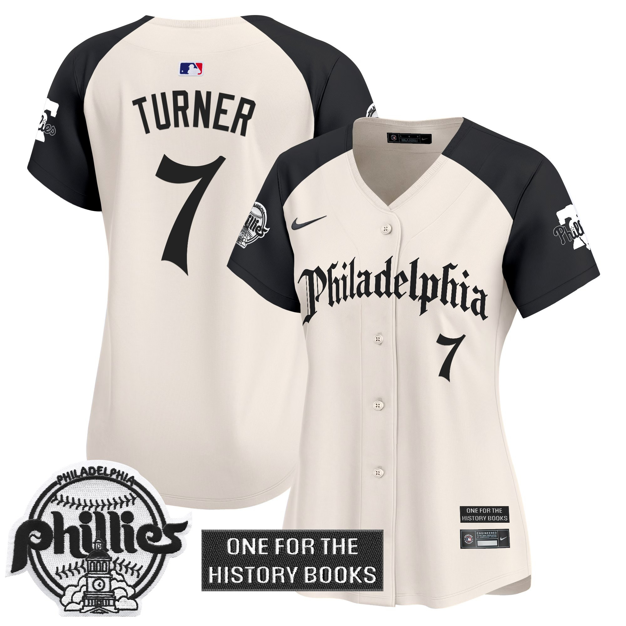 Women's Phillies 'Retro Newspaper Edition' Vapor Premier Limited Jersey - All Stitched - Image 27