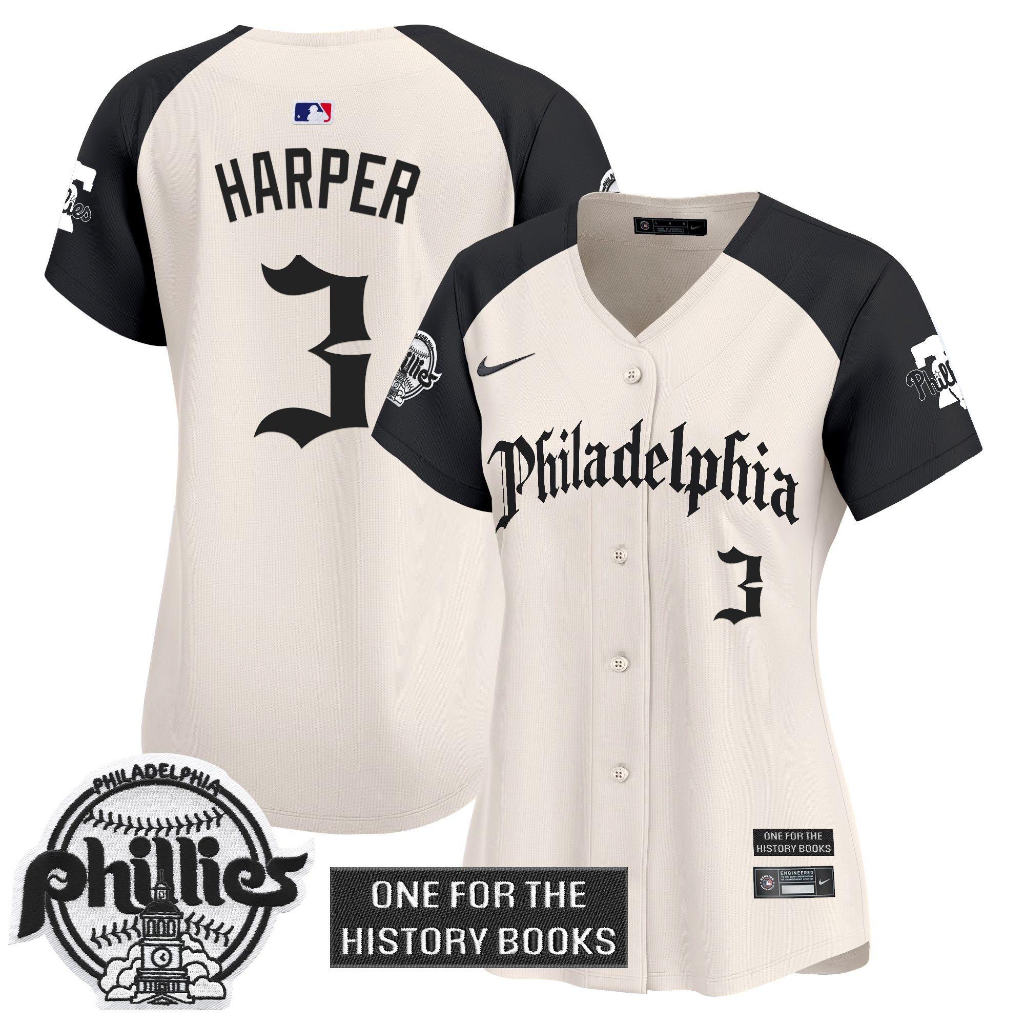 Women's Phillies 'Retro Newspaper Edition' Vapor Premier Limited Jersey - All Stitched - Image 23