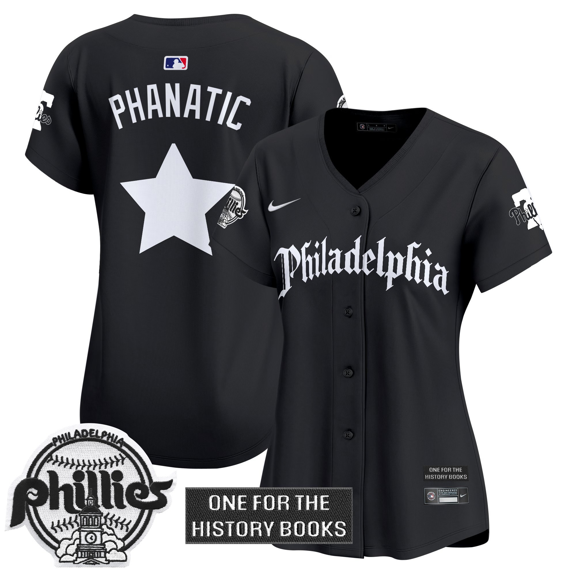 Women's Phillies 'Retro Newspaper Edition' Vapor Premier Limited Jersey - All Stitched - Image 10