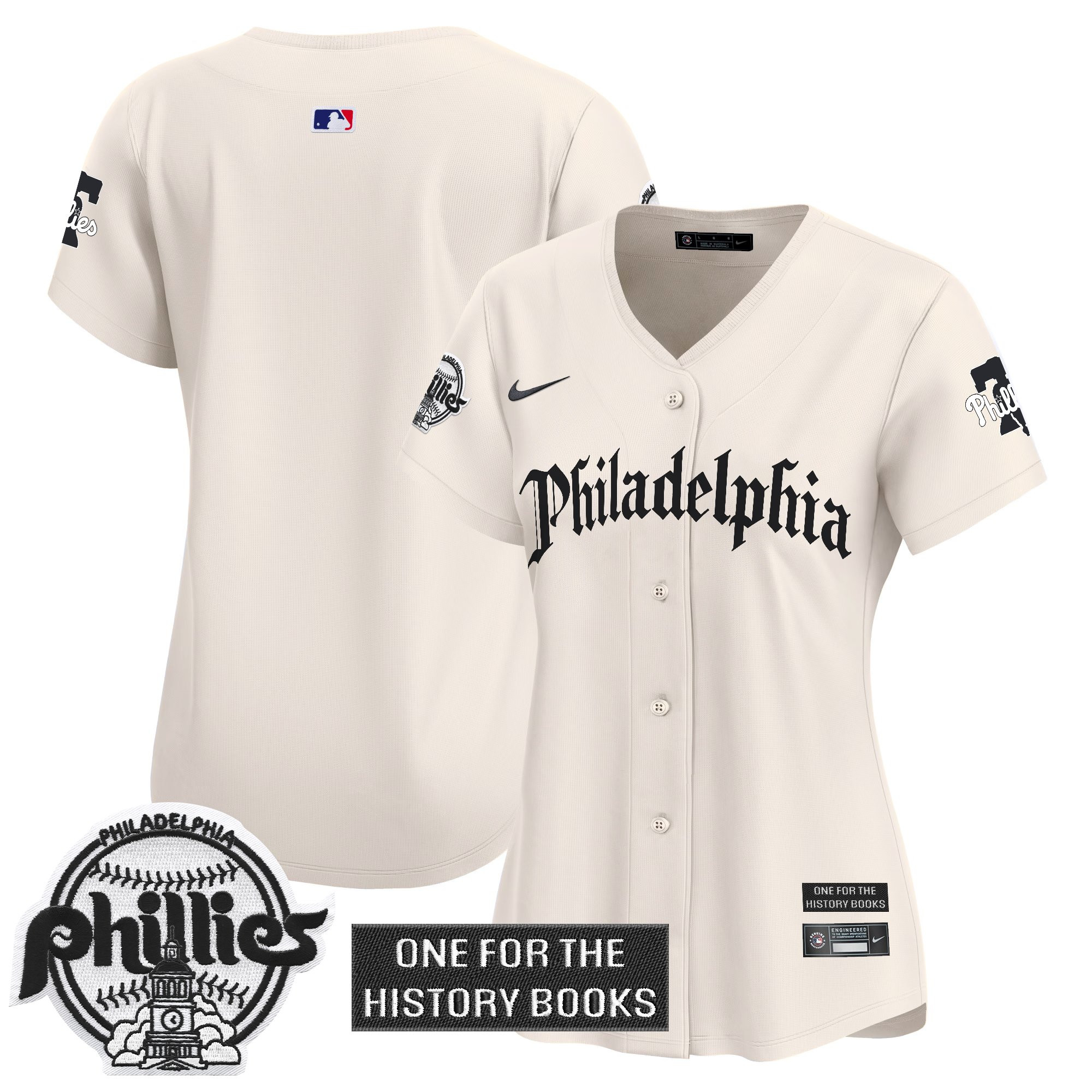 Women's Phillies 'Retro Newspaper Edition' Vapor Premier Limited Jersey - All Stitched - Image 22
