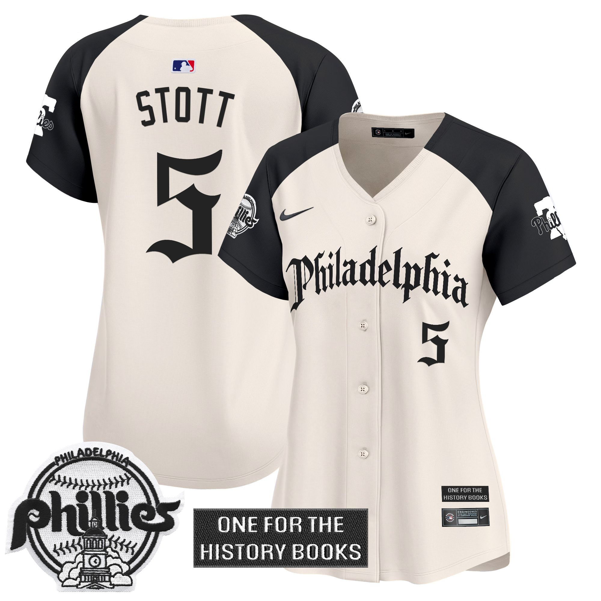 Women's Phillies 'Retro Newspaper Edition' Vapor Premier Limited Jersey - All Stitched - Image 28