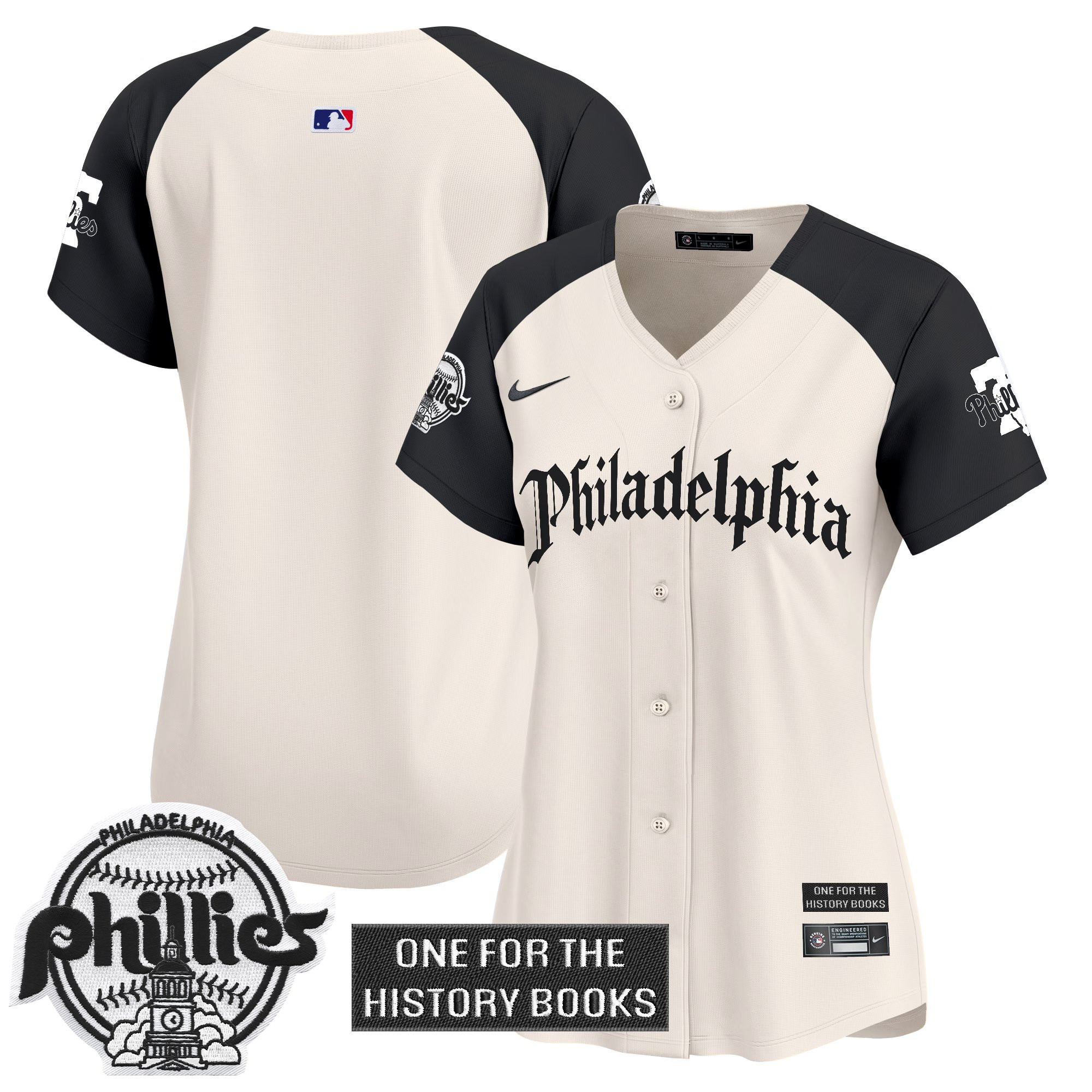 Women's Phillies 'Retro Newspaper Edition' Vapor Premier Limited Jersey - All Stitched - Image 33