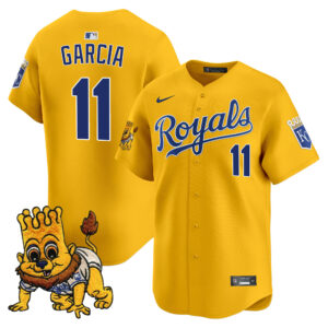 Youth's Kansas City Royals Sluggerrr Patch Vapor Premier Limited Jersey - All Stitched