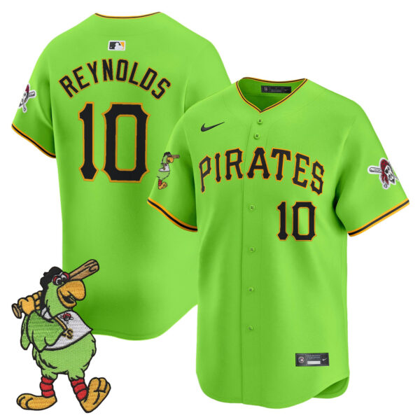 Men's Pittsburgh Pirates Pirate Parrot Patch Vapor Premier Limited Jersey - All Stitched