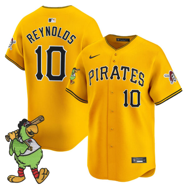 Men's Pittsburgh Pirates Pirate Parrot Patch Vapor Premier Limited Jersey - All Stitched - Image 8