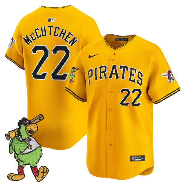 Men's Pittsburgh Pirates Pirate Parrot Patch Vapor Premier Limited Jersey - All Stitched - Image 10