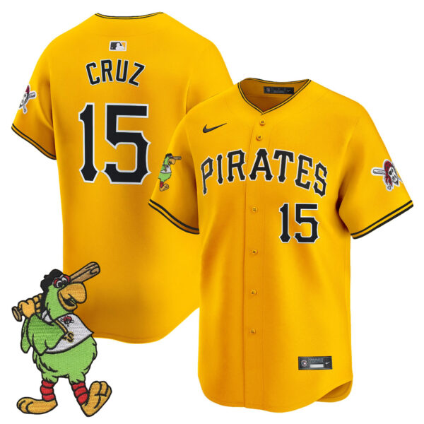 Men's Pittsburgh Pirates Pirate Parrot Patch Vapor Premier Limited Jersey - All Stitched - Image 11