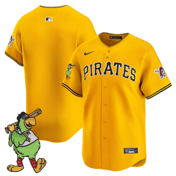 Men's Pittsburgh Pirates Pirate Parrot Patch Vapor Premier Limited Jersey - All Stitched - Image 14