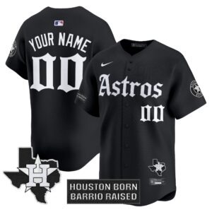 Houston Astros 'Gothic Edition' Vapor Premier Limited Custom Jersey - All Stitched