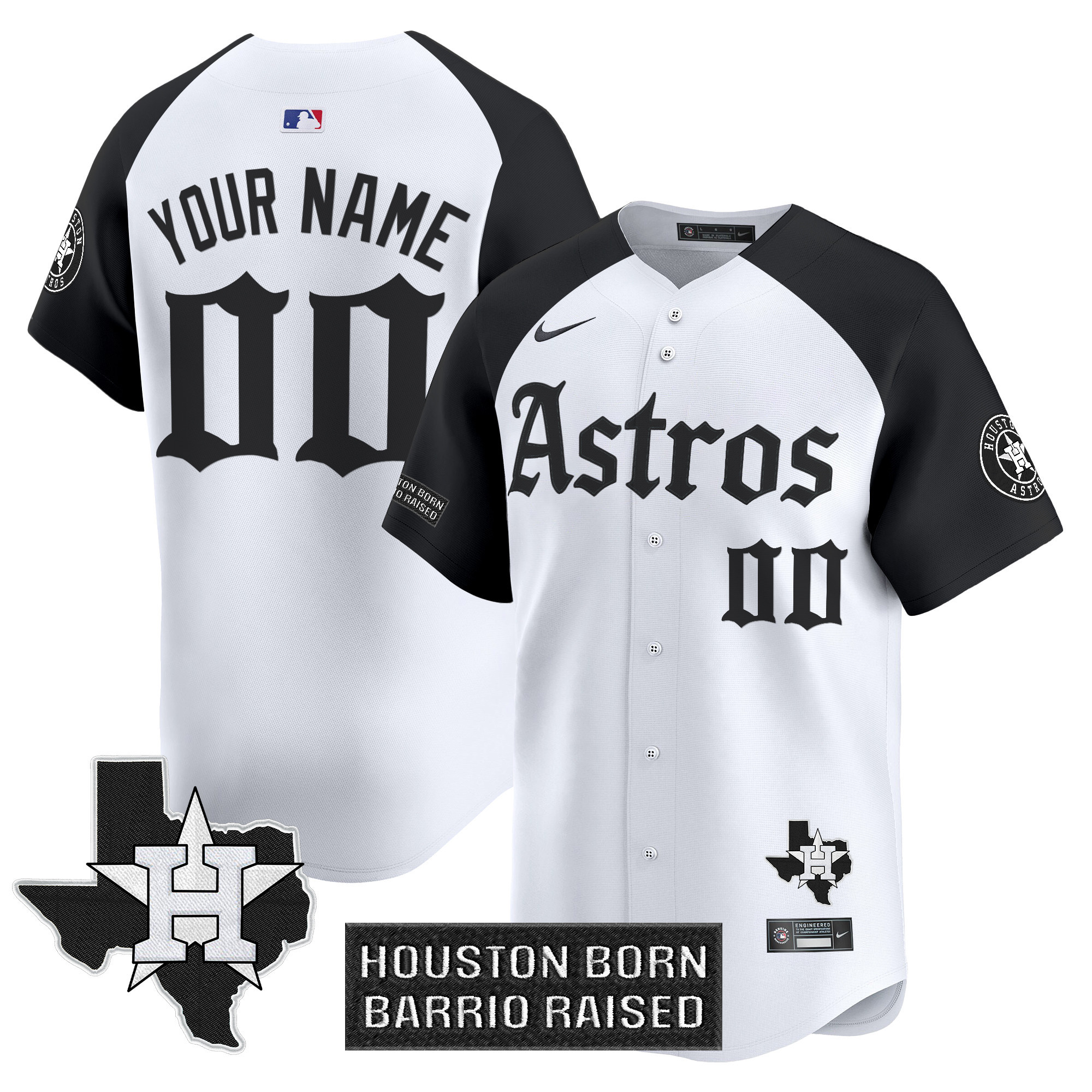 Houston Astros 'Gothic Edition' Vapor Premier Limited Custom Jersey - All Stitched - Image 3