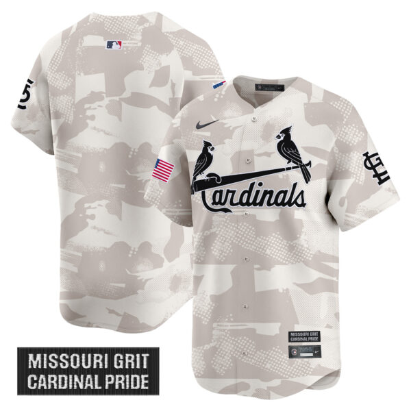 Men's St. Louis Cardinals 2025 Armed Forces Day Vapor Premier Limited Jersey - All Stitched - Image 18