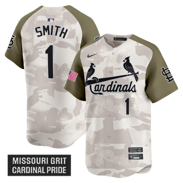Men's St. Louis Cardinals 2025 Armed Forces Day Vapor Premier Limited Jersey - All Stitched - Image 5