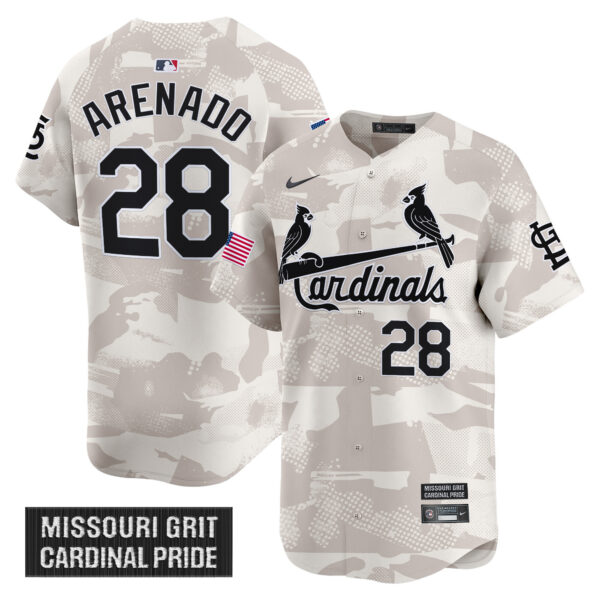 Men's St. Louis Cardinals 2025 Armed Forces Day Vapor Premier Limited Jersey - All Stitched - Image 10