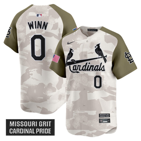Men's St. Louis Cardinals 2025 Armed Forces Day Vapor Premier Limited Jersey - All Stitched - Image 6
