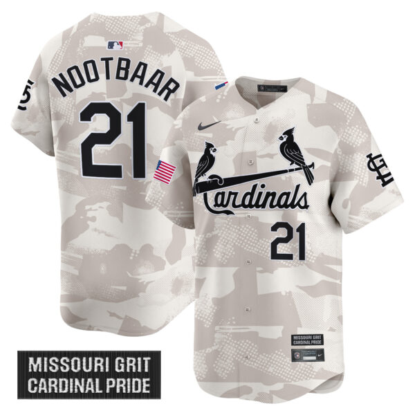 Men's St. Louis Cardinals 2025 Armed Forces Day Vapor Premier Limited Jersey - All Stitched - Image 16