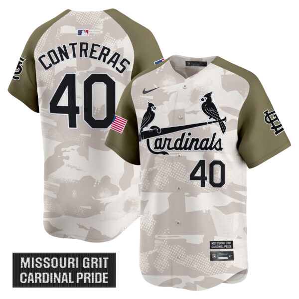 Men's St. Louis Cardinals 2025 Armed Forces Day Vapor Premier Limited Jersey - All Stitched - Image 3
