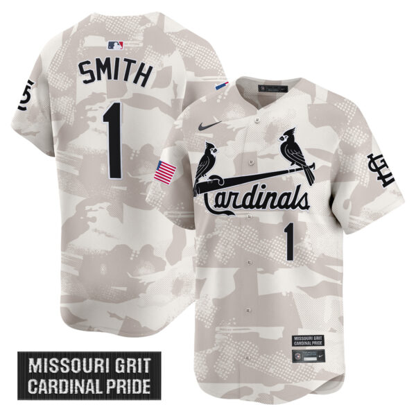 Men's St. Louis Cardinals 2025 Armed Forces Day Vapor Premier Limited Jersey - All Stitched - Image 14