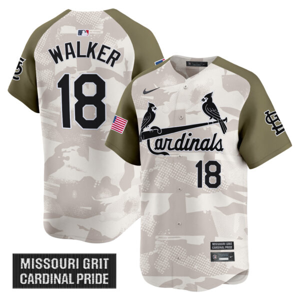 Men's St. Louis Cardinals 2025 Armed Forces Day Vapor Premier Limited Jersey - All Stitched - Image 4