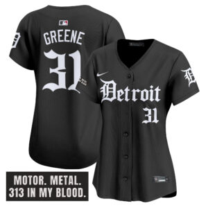 Women's Detroit Tigers 'Motor Gothic Edition' Vapor Premier Limited Jersey - All Stitched