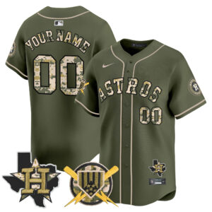 Astros Armed Forces Day Vapor Premier Limited Custom Jersey V2 - All Stitched