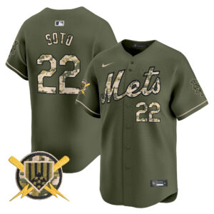 Men's Mets Armed Forces Day Vapor Premier Limited Jersey - All Stitched