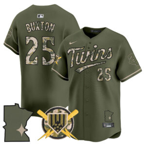 Minnesota Twins Armed Forces Day Vapor Premier Limited Jersey - All Stitched
