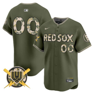 Boston Red Sox Armed Forces Day Vapor Premier Limited Custom Jersey - All Stitched