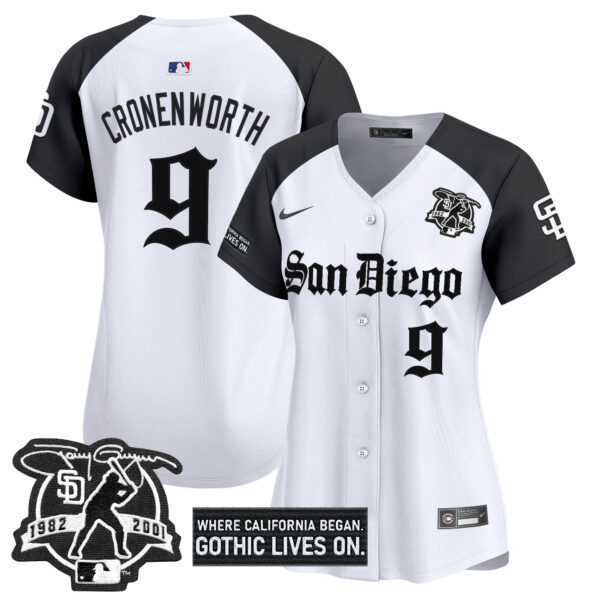 Women's San Diego Padres 'Gothic Edition' Vapor Premier Limited Jersey - All Stitched - Image 26