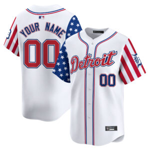 Detroit Tigers 2025 Independence Day Vapor Premier Limited Custom Jersey - All Stitched