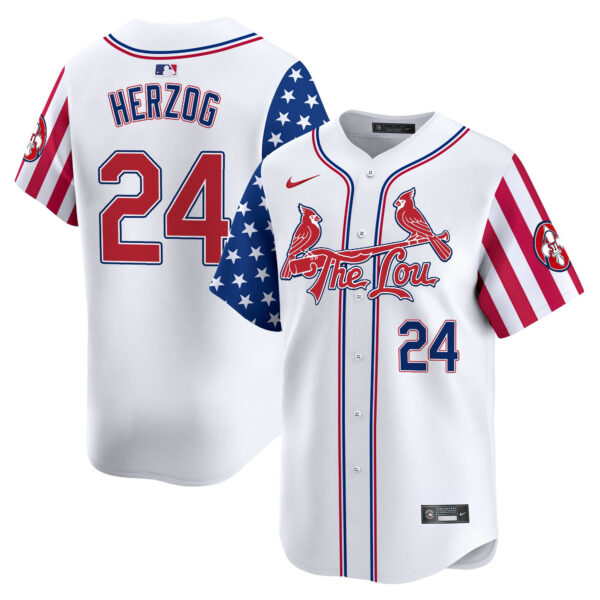 Men's St. Louis Cardinals 2025 Independence Day Vapor Premier Limited Jersey - All Stitched - Image 2